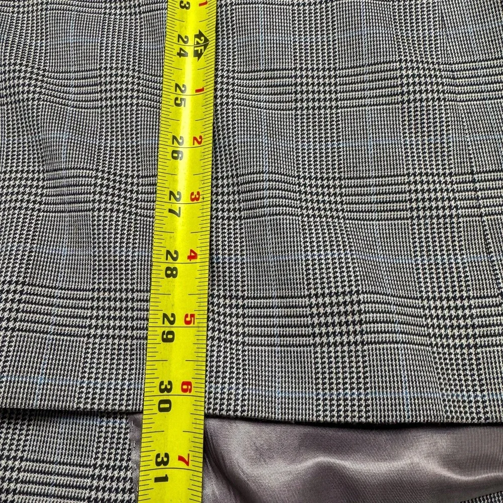 Lauren Ralph Lauren Blazer Mens 48R Brown Check Plaid Stretch Sport‎ Coat Jacket